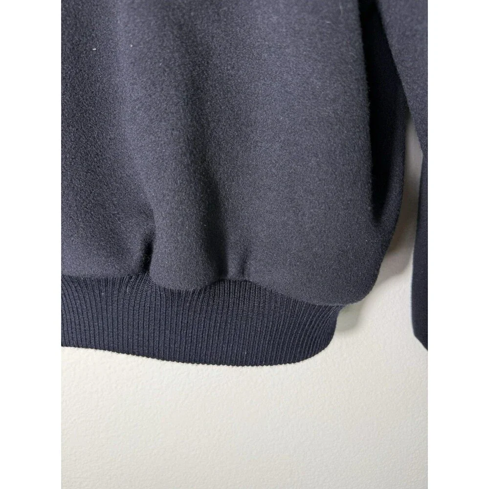 Jos. A. Bank Black Wool Cashmere Bomber Jacket Men’s Large Quilted Lined Zip